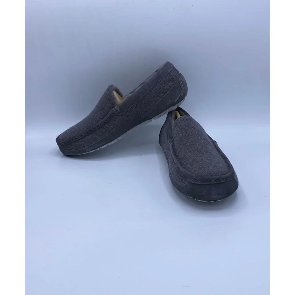 8M - [NEW] UGG Ascot Wool Men's Slipper‎ Grey 1103890